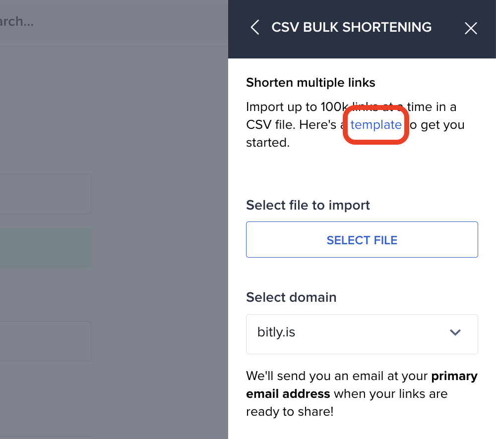 How do I shorten links in bulk? Bitly Support