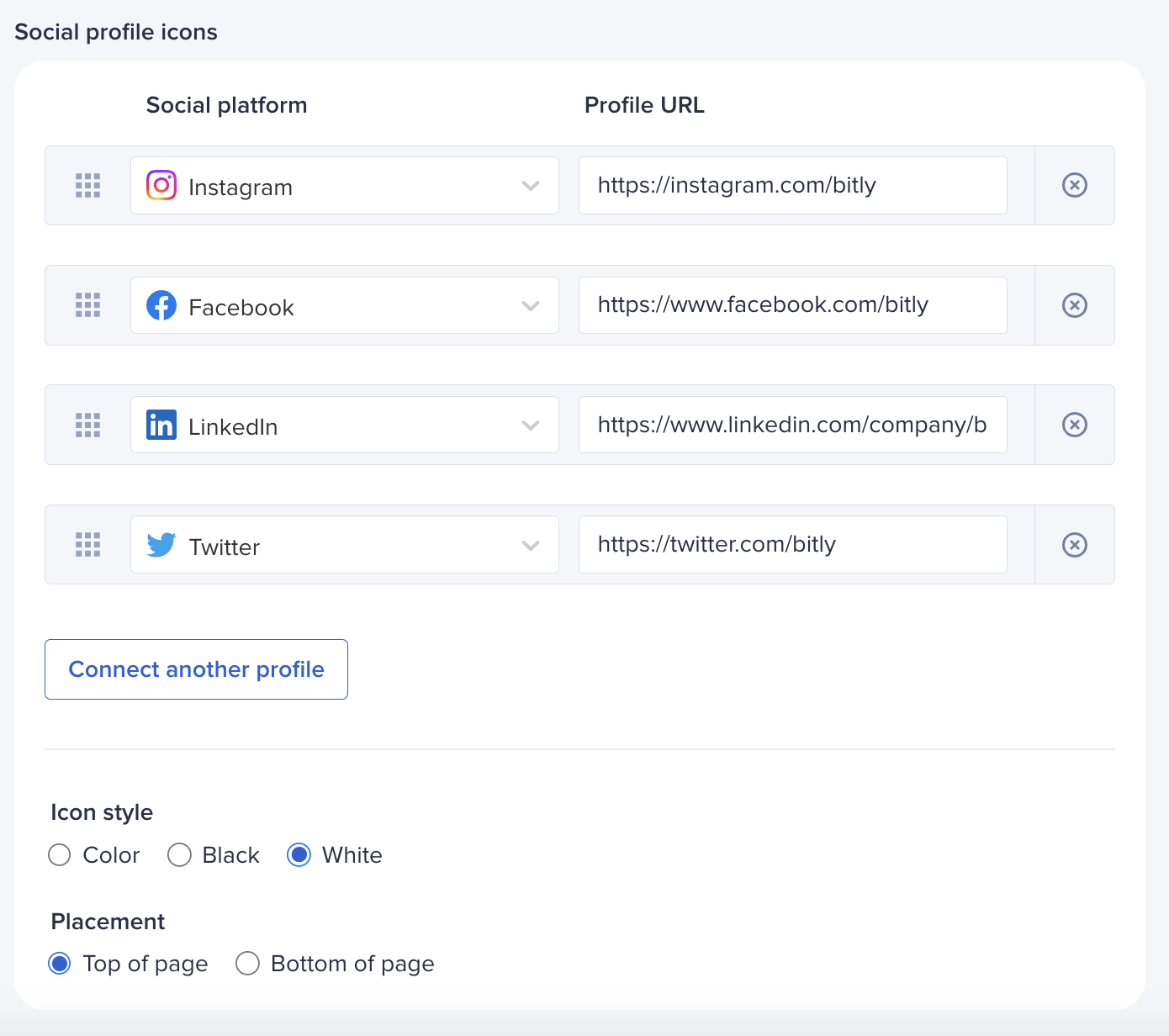 How do i customize my bitly link in bio background bitly support