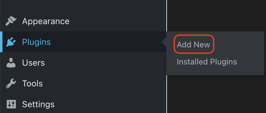 Bitly WP plugin 1-Add New.png