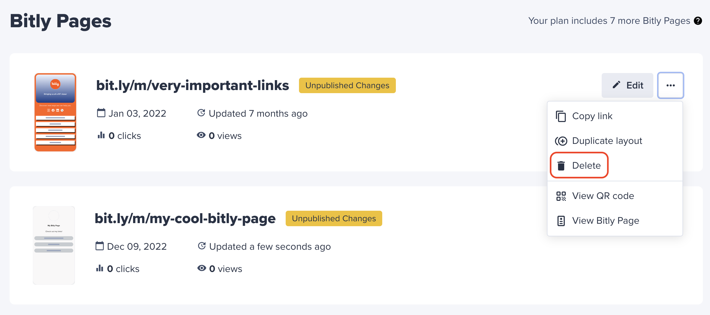 How do I delete a link? – Bitly Support