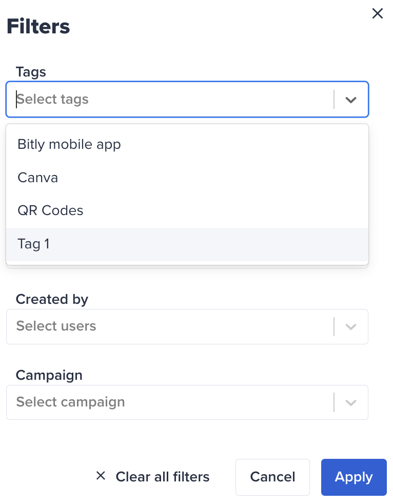 Bitly link list filter by tags.png
