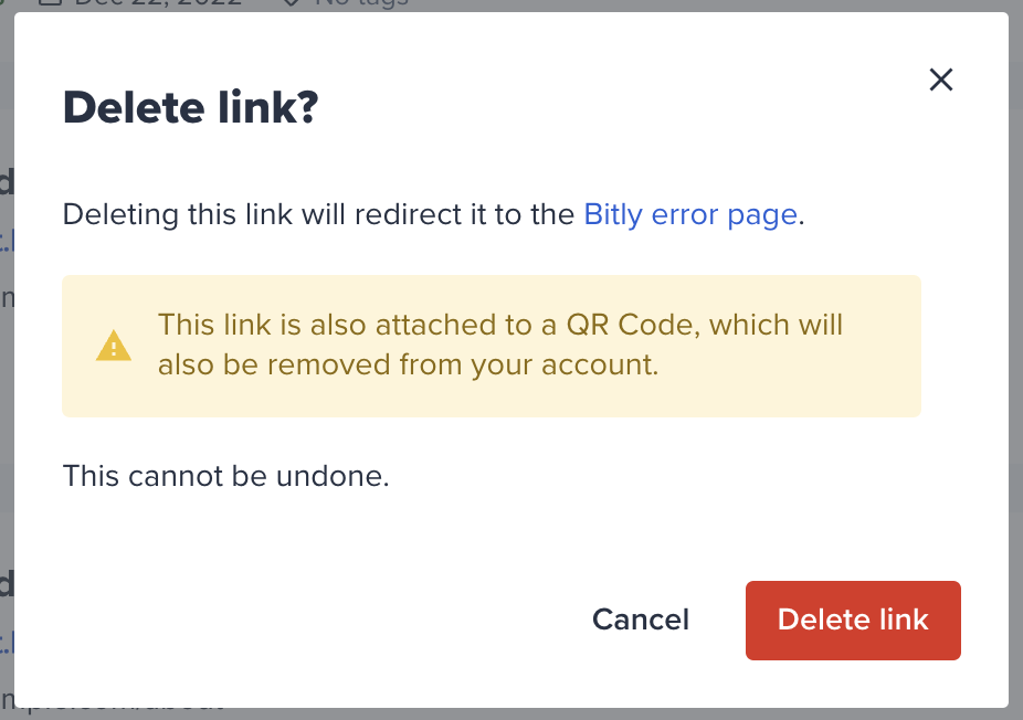 Bitly delete link confirm.png