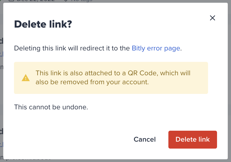 How do I delete a link? – Bitly Support