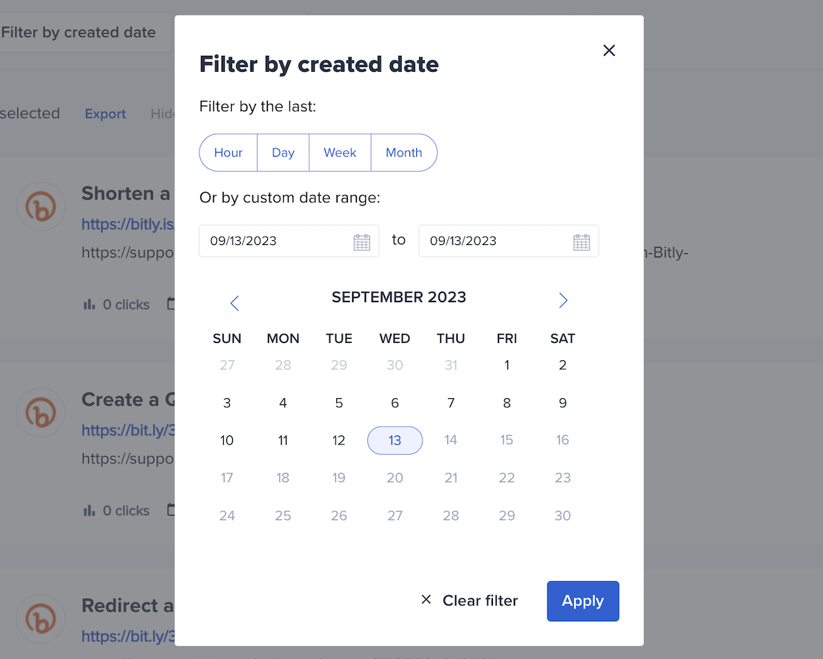 Bitly filter by created date.png