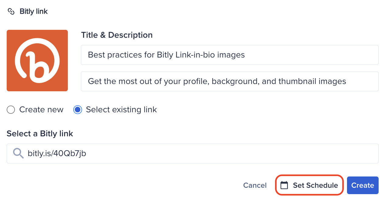 Bitly Link-in-bio add existing schedule.png