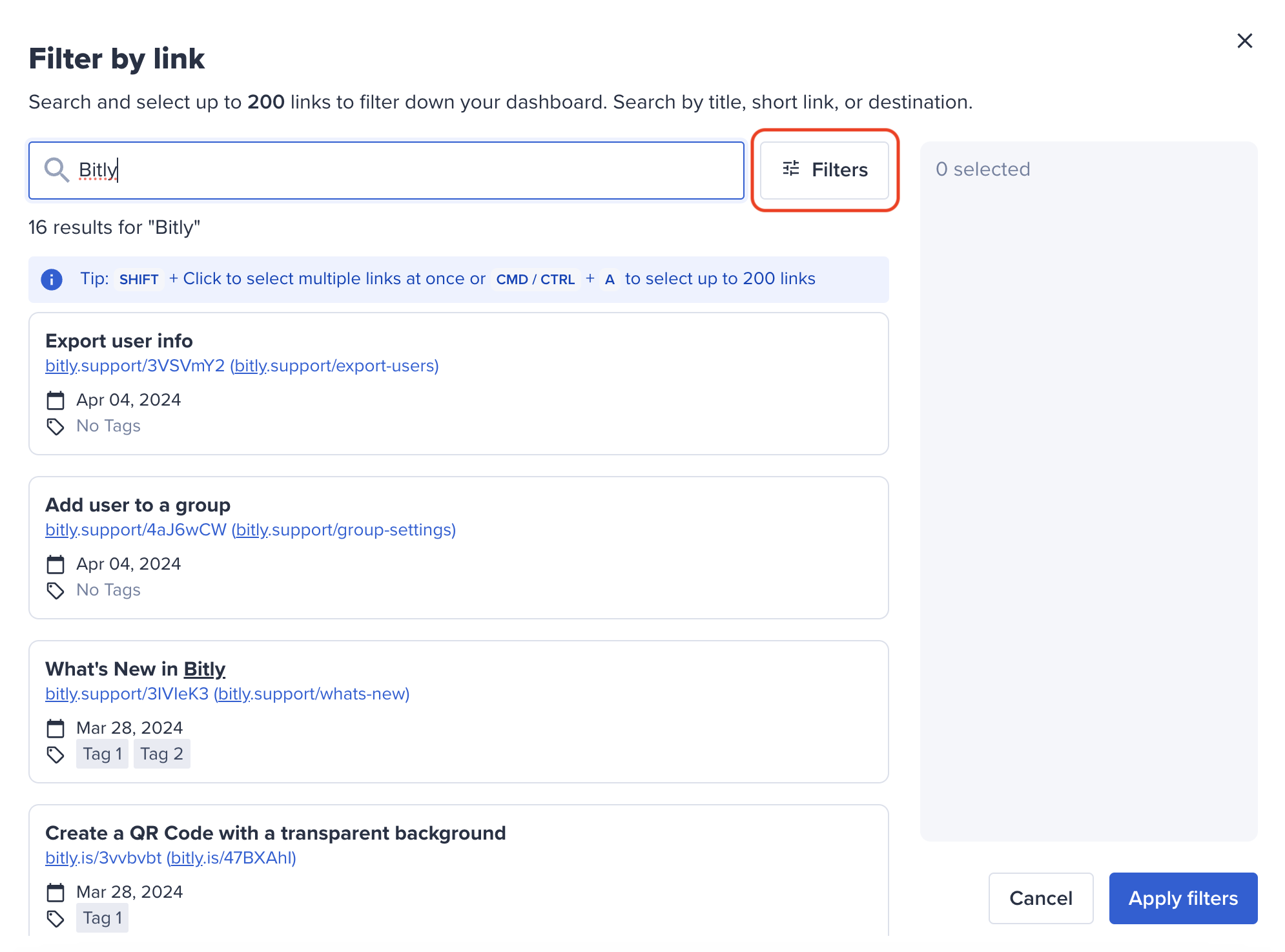 Bitly Analytics filter button.png