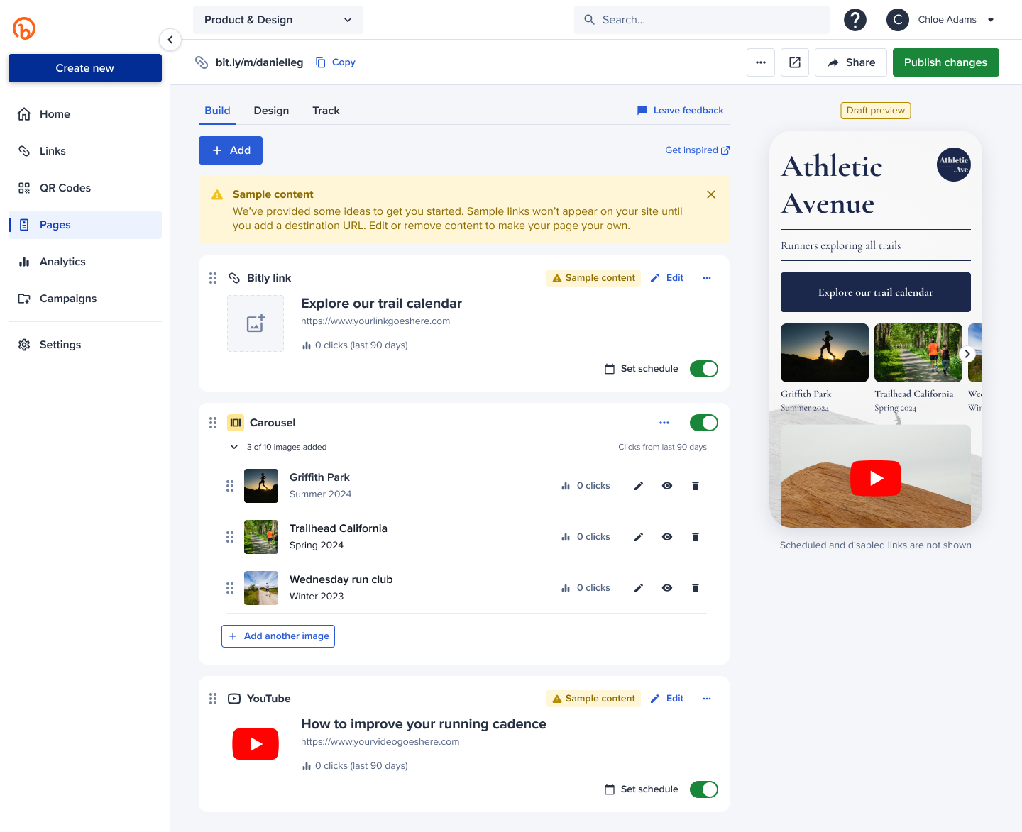 How do I create a Bitly Page? – Bitly Support