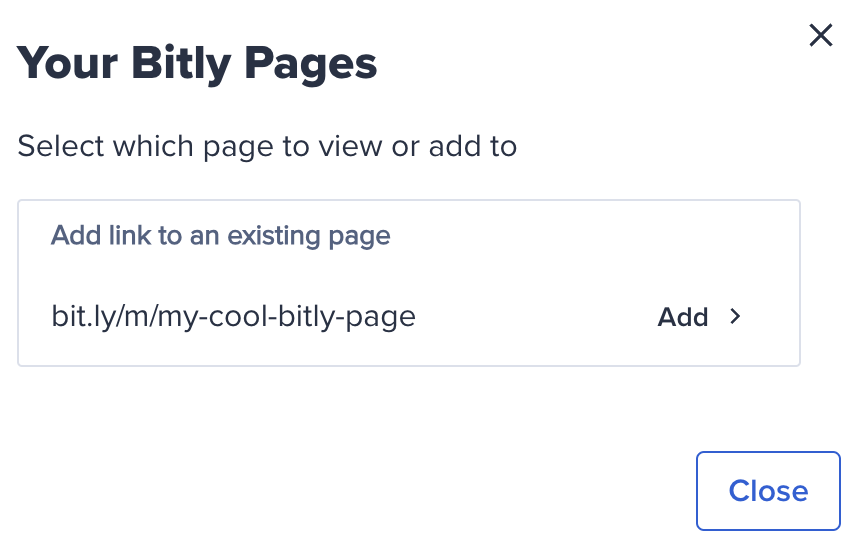 Bitly Pages_add link_select page.png