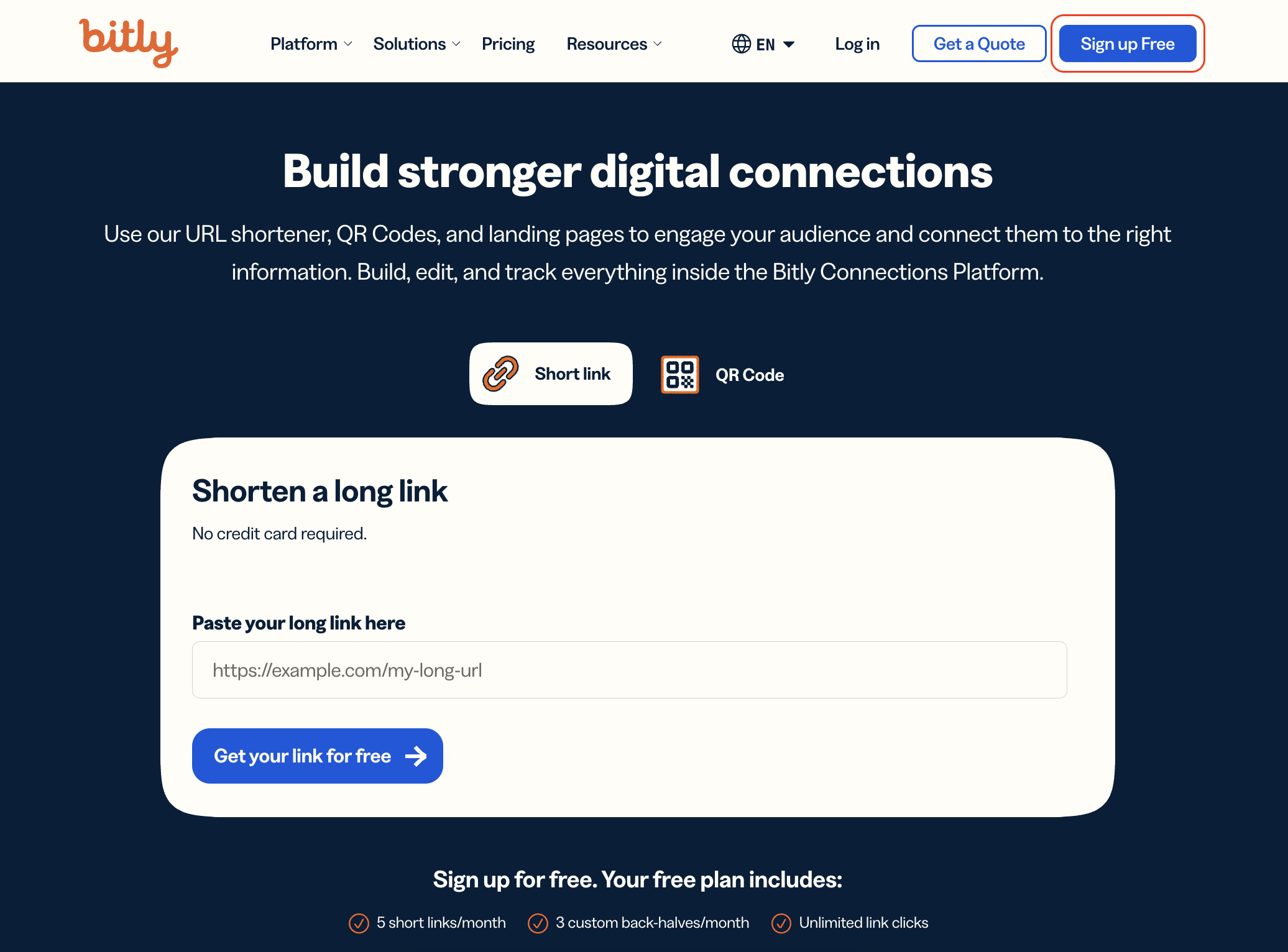 Bitly Sign Up Free