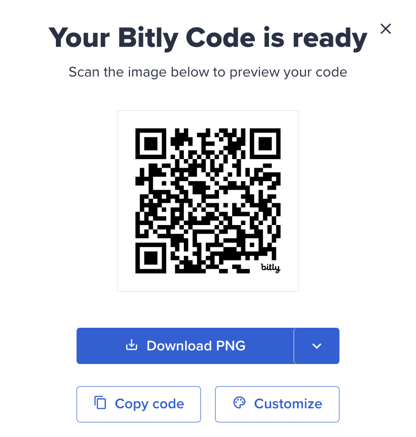Téléchargement du code QR Bitly new code QR download.png