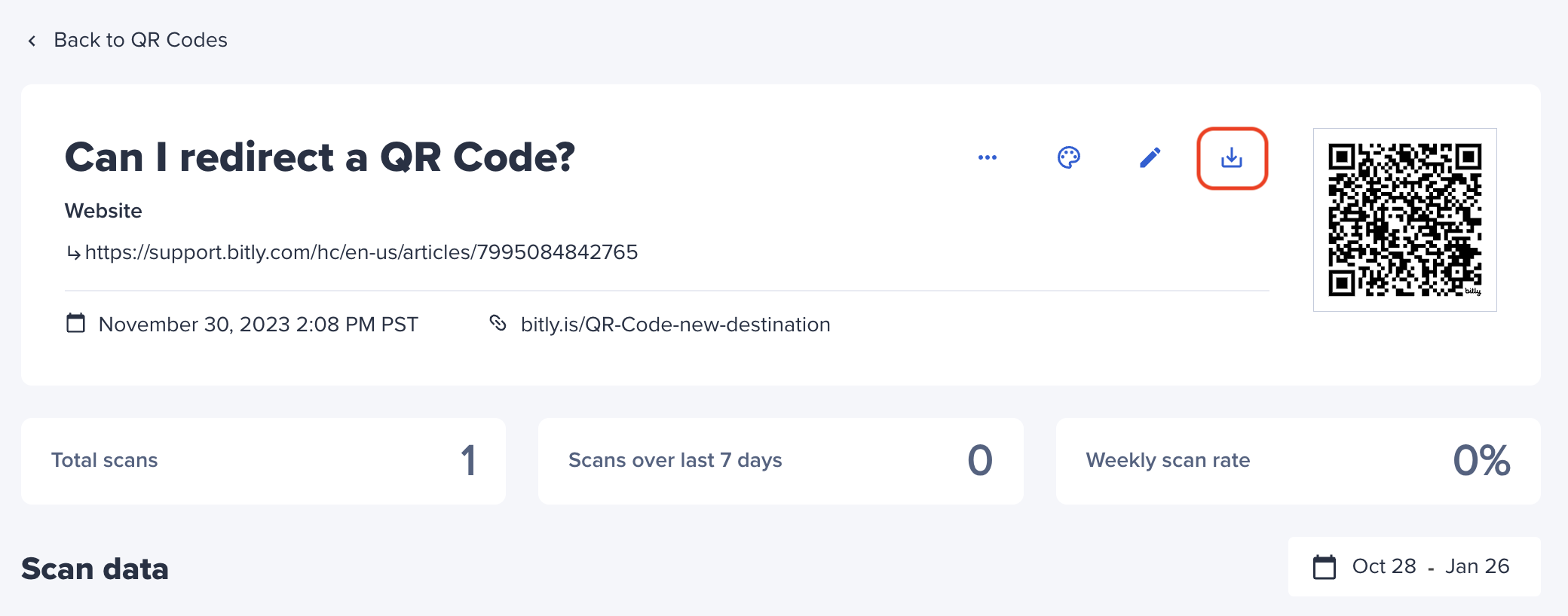 Téléchargement du code QR Bitly depuis la page de détails.png